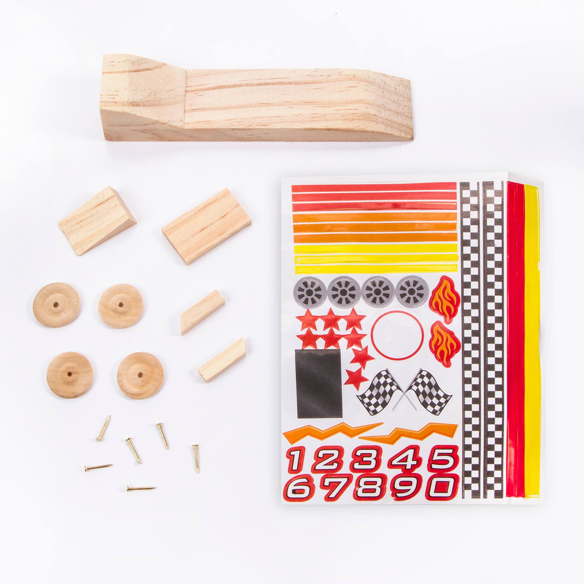 Wooden Race Car Model Kit by Creatology™
